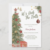 Winter Deck the Halls Bridal Shower Invitation 招待状 (正面)