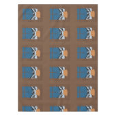 Winter Decorative Tablecloth - Snow Globe  テーブルクロス (正面)