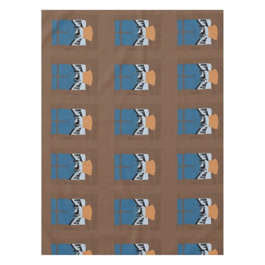 Winter Decorative Tablecloth - Snow Globe テーブルクロス (正面)