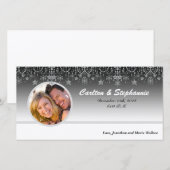 Winter Diamondの結婚写真誕生のお知らせ 案内状 (正面/裏面)