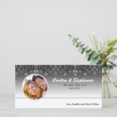 Winter Diamondの結婚写真誕生のお知らせ 案内状 (スタンド正面)