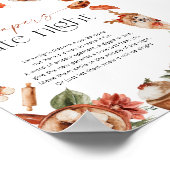 Winter Diapers Late Night Baby Shower Poster ポスター (角)