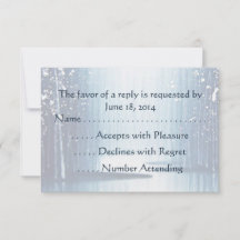 Winter Egrets RSVPカード