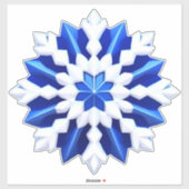 ❄️ Winter Elegance Frost Snowflake Art シール (シート)