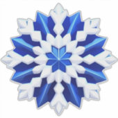 ❄️ Winter Elegance Frost Snowflake Art シール (正面)