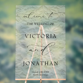 Winter Elegant Snowflakes Wedding Welcome アクリルサイン