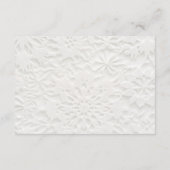 Winter Elegant Wedding Details エンクロージャーカード (裏面)