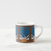 Winter Espresso Mug - Snow Globe Scene エスプレッソカップ (右)