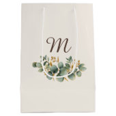 Winter Eucalyptus Monogram ミディアムペーパーバッグ (裏面)