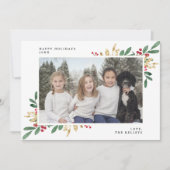 Winter Evergreens, Landscape Large Photo シーズンカード (正面)