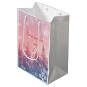 Winter Fairy Tale Gift Bag, Enchanted Snowscape ミディアムペーパーバッグ (正面アングル)