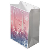 Winter Fairy Tale Gift Bag, Enchanted Snowscape ミディアムペーパーバッグ (裏面アングル)