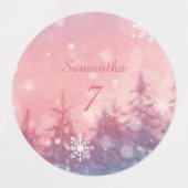 Winter Fairy Tale Waterproof Labels, Enchanted ラベル (デザイン2)