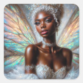 Winter Fairy With Dark Skin スクエアシール (正面)