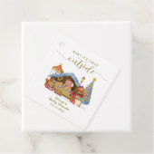 Winter Farmer Market Teddy Bear Baby Shower  フェイバータグ (インサイチュ)