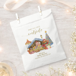 Winter Farmer Market Teddy Bear Baby Shower  フェイバーバッグ