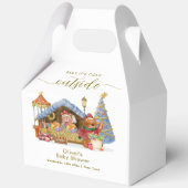 Winter Farmer Market Teddy Bear Baby Shower  フェイバーボックス (正面)