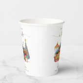 Winter Farmer Market Teddy Bear Baby Shower 紙コップ (右)