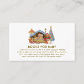 Winter Farmer Market Teddy Bear Books Baby Shower  エンクロージャーカード (正面)