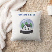 Winter Fidget Spinner Throw Pillow クッション (ブランケット)