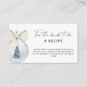 Winter flora Recipe for the bride to be エンクロージャーカード (正面)
