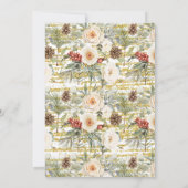 Winter Floral Bubbles Brunch & Bloom Bridal Shower 招待状 (裏面)