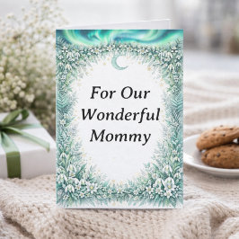 Winter Floral Mother’s Day Card for Wonderful Mom カード