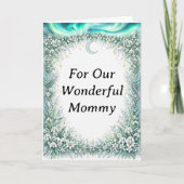 Winter Floral Mother’s Day Card for Wonderful Mom カード (正面)