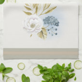 Winter Floral Watercolor   キッチンタオル (折り畳み)
