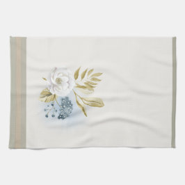 Winter Floral Watercolor   キッチンタオル