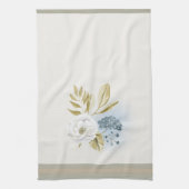 Winter Floral Watercolor   キッチンタオル (縦)
