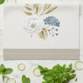 Winter Floral Watercolor   キッチンタオル (折り畳み)