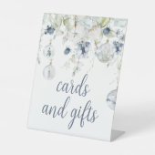 Winter Flowers Shower Cards and Gifts 台座サイン (正面)