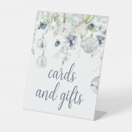 Winter Flowers Shower Cards and Gifts 台座サイン