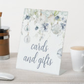 Winter Flowers Shower Cards and Gifts 台座サイン (インサイチュ)