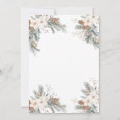 Winter Flowers What’s Baking Gender Reveal 招待状 (裏面)