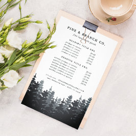 Winter Forestの価格とサービス チラシ