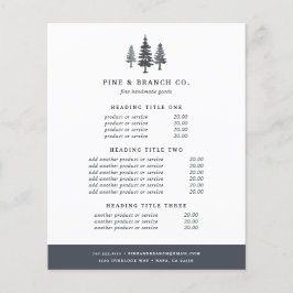 Winter Forestの価格とサービス チラシ