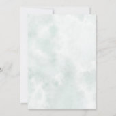 Winter Forest Baby Shower Save the Date 招待状 (裏面)