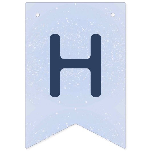 Winter Forest Birthday Banner バンティングフラッグ (第2の旗)