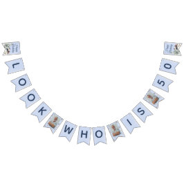 Winter Forest Birthday Banner バンティングフラッグ