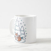 Winter Forest Ceramic Mug (11oz) コーヒーマグカップ (正面左)