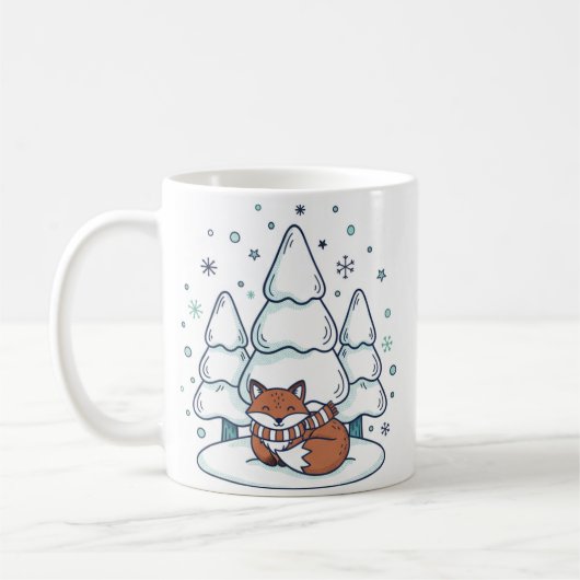 Winter Forest Ceramic Mug (11oz) コーヒーマグカップ (左)