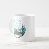 Winter Forest Ceramic Mug (11oz) コーヒーマグカップ (正面左)
