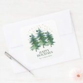 Winter Forest Company ホリデー スクエアステッカー スクエアシール (封筒)