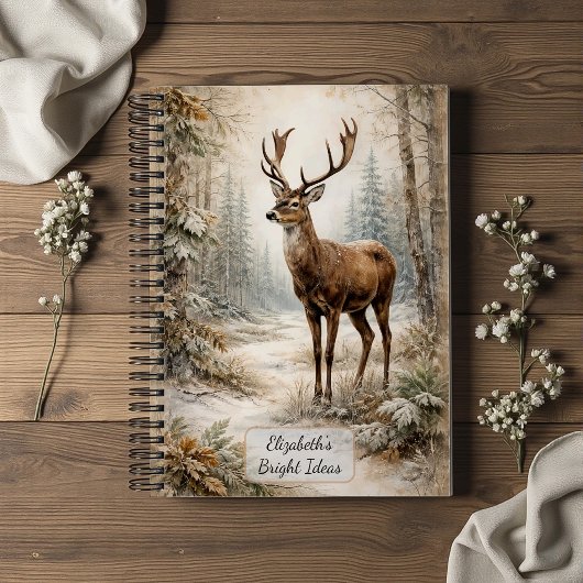 Winter Forest Deer ノートブック