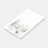 Winter Forest Deer  ポストイット (アングル)