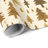 Winter Forest in Gold Wrapping Paper ラッピングペーパー (ロールコーナー)