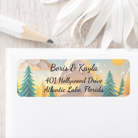 Winter Forest Label ラベル (インサイチュ)