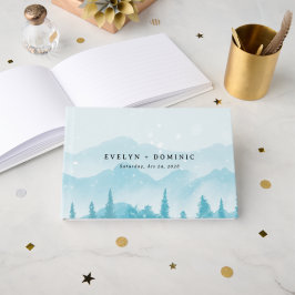 Winter Forest Snowy Mountain Wedding ゲストブック